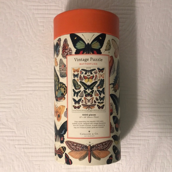 Cavallini & Co Other - Cavallini & Co Vintage Butterflies Puzzle 1000 Pieces